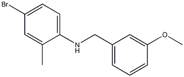 4-bromo-N-[(3-methoxyphenyl)methyl]-2-methylaniline Struktur