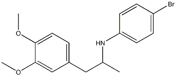 4-bromo-N-[1-(3,4-dimethoxyphenyl)propan-2-yl]aniline Struktur