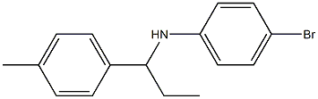 4-bromo-N-[1-(4-methylphenyl)propyl]aniline Struktur