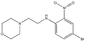 4-bromo-N-[2-(morpholin-4-yl)ethyl]-2-nitroaniline Struktur