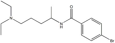 4-bromo-N-[4-(diethylamino)-1-methylbutyl]benzamide Struktur