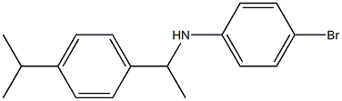 4-bromo-N-{1-[4-(propan-2-yl)phenyl]ethyl}aniline Struktur