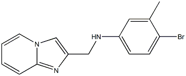 4-bromo-N-{imidazo[1,2-a]pyridin-2-ylmethyl}-3-methylaniline Struktur