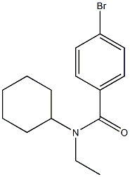 4-bromo-N-cyclohexyl-N-ethylbenzamide Struktur