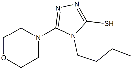 4-butyl-5-morpholin-4-yl-4H-1,2,4-triazole-3-thiol Struktur