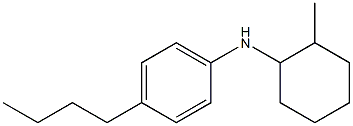 4-butyl-N-(2-methylcyclohexyl)aniline Struktur