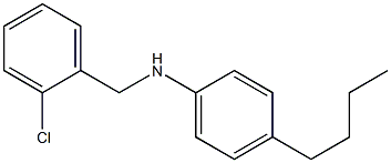 4-butyl-N-[(2-chlorophenyl)methyl]aniline Struktur