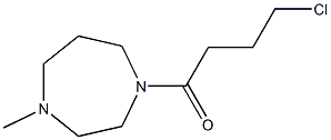 4-chloro-1-(4-methyl-1,4-diazepan-1-yl)butan-1-one Struktur