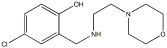 4-chloro-2-({[2-(morpholin-4-yl)ethyl]amino}methyl)phenol Struktur