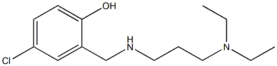 4-chloro-2-({[3-(diethylamino)propyl]amino}methyl)phenol Struktur