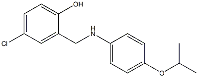 4-chloro-2-({[4-(propan-2-yloxy)phenyl]amino}methyl)phenol Struktur