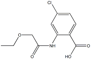 4-chloro-2-(2-ethoxyacetamido)benzoic acid Struktur