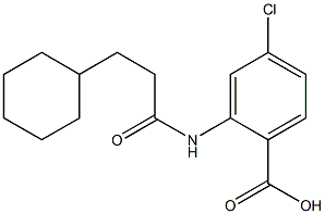 4-chloro-2-(3-cyclohexylpropanamido)benzoic acid Struktur