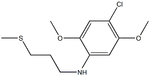 4-chloro-2,5-dimethoxy-N-[3-(methylsulfanyl)propyl]aniline Struktur