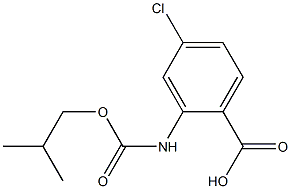 4-chloro-2-{[(2-methylpropoxy)carbonyl]amino}benzoic acid Struktur