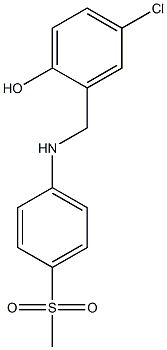 4-chloro-2-{[(4-methanesulfonylphenyl)amino]methyl}phenol Struktur