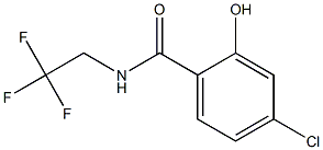 4-chloro-2-hydroxy-N-(2,2,2-trifluoroethyl)benzamide Struktur