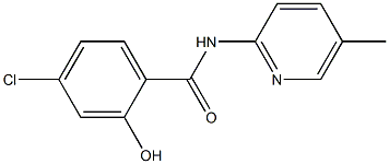 4-chloro-2-hydroxy-N-(5-methylpyridin-2-yl)benzamide Struktur