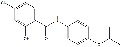 4-chloro-2-hydroxy-N-[4-(propan-2-yloxy)phenyl]benzamide Struktur