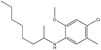 4-chloro-2-methoxy-5-methyl-N-(octan-2-yl)aniline Struktur