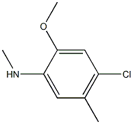 4-chloro-2-methoxy-N,5-dimethylaniline Struktur