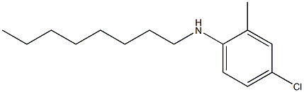 4-chloro-2-methyl-N-octylaniline Struktur