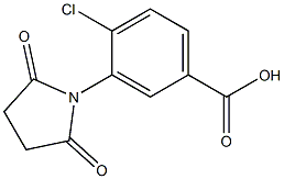 4-chloro-3-(2,5-dioxopyrrolidin-1-yl)benzoic acid Struktur