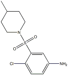 4-chloro-3-[(4-methylpiperidine-1-)sulfonyl]aniline Struktur