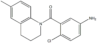 4-chloro-3-[(6-methyl-1,2,3,4-tetrahydroquinolin-1-yl)carbonyl]aniline Struktur