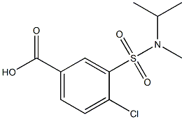 4-chloro-3-[methyl(propan-2-yl)sulfamoyl]benzoic acid Struktur