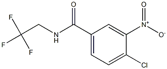 4-chloro-3-nitro-N-(2,2,2-trifluoroethyl)benzamide Struktur