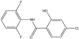 4-chloro-N-(2,6-difluorophenyl)-2-hydroxybenzamide Struktur