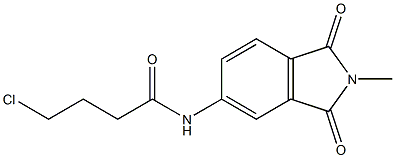 4-chloro-N-(2-methyl-1,3-dioxo-2,3-dihydro-1H-isoindol-5-yl)butanamide Struktur