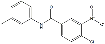 4-chloro-N-(3-methylphenyl)-3-nitrobenzamide Struktur