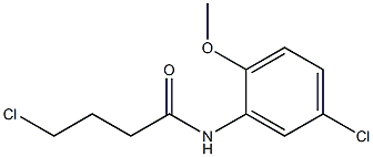 4-chloro-N-(5-chloro-2-methoxyphenyl)butanamide Struktur