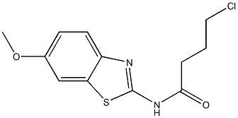 4-chloro-N-(6-methoxy-1,3-benzothiazol-2-yl)butanamide Struktur