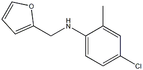 4-chloro-N-(furan-2-ylmethyl)-2-methylaniline Struktur