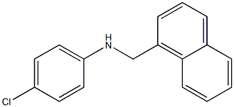 4-chloro-N-(naphthalen-1-ylmethyl)aniline Struktur