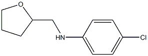 4-chloro-N-(oxolan-2-ylmethyl)aniline Struktur