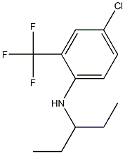 4-chloro-N-(pentan-3-yl)-2-(trifluoromethyl)aniline Struktur