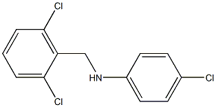 4-chloro-N-[(2,6-dichlorophenyl)methyl]aniline Struktur