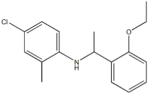 4-chloro-N-[1-(2-ethoxyphenyl)ethyl]-2-methylaniline Struktur