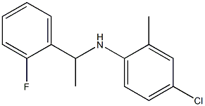 4-chloro-N-[1-(2-fluorophenyl)ethyl]-2-methylaniline Struktur