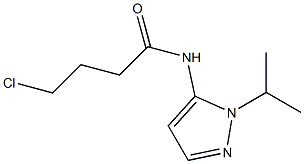 4-chloro-N-[1-(propan-2-yl)-1H-pyrazol-5-yl]butanamide Struktur