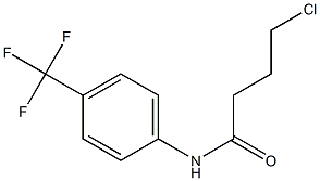 4-chloro-N-[4-(trifluoromethyl)phenyl]butanamide Struktur