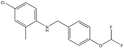 4-chloro-N-{[4-(difluoromethoxy)phenyl]methyl}-2-methylaniline Struktur