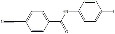 4-cyano-N-(4-iodophenyl)benzamide Struktur