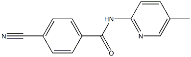 4-cyano-N-(5-methylpyridin-2-yl)benzamide Struktur