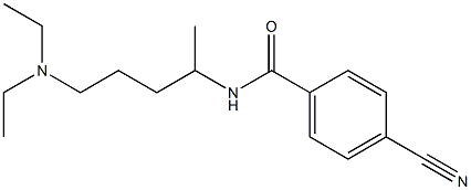 4-cyano-N-[4-(diethylamino)-1-methylbutyl]benzamide Struktur