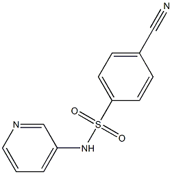 4-cyano-N-pyridin-3-ylbenzenesulfonamide Struktur